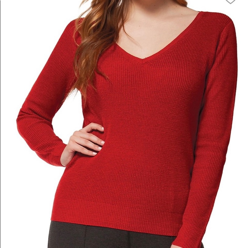 Women’s red sweater from Dex